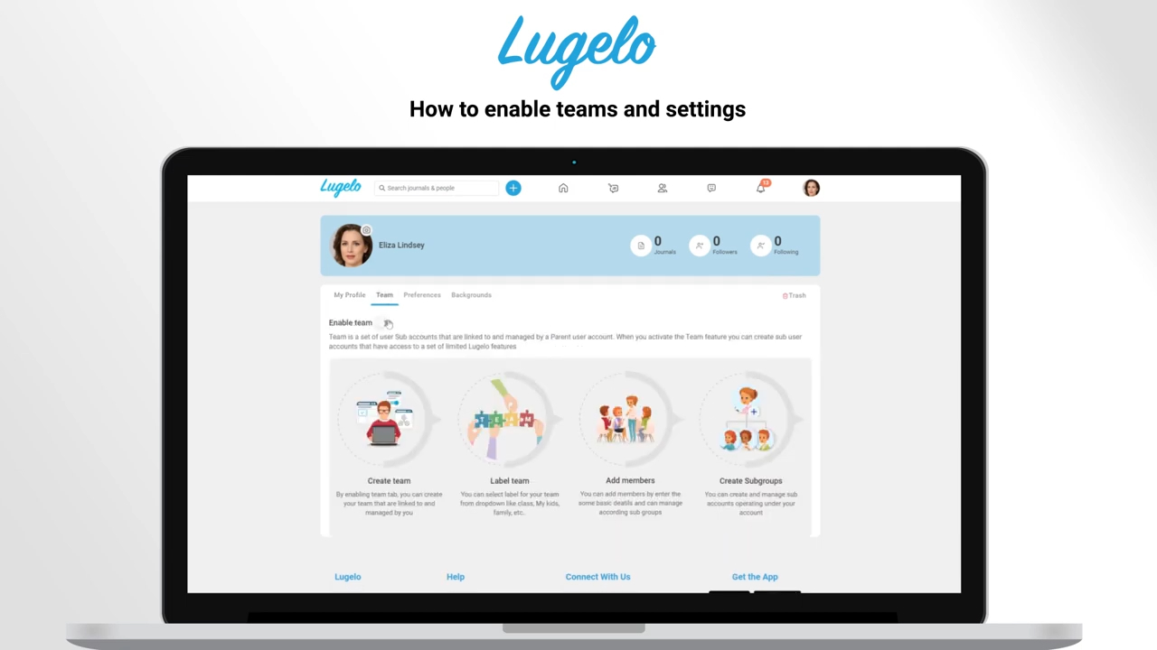 How to enable teams in settings